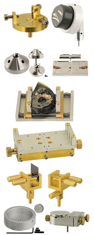 examples of SEM sample holders from Micro to Nano